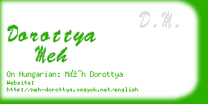 dorottya meh business card